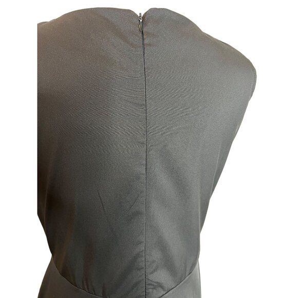 New Light Fashion black midi A Style Dress. Large (by measurements) - Picture 5 of 10